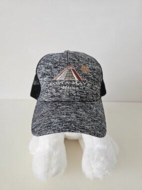 New Costa Maya Mexico Grey Black Baseball Cap with Adjustable Back Closure